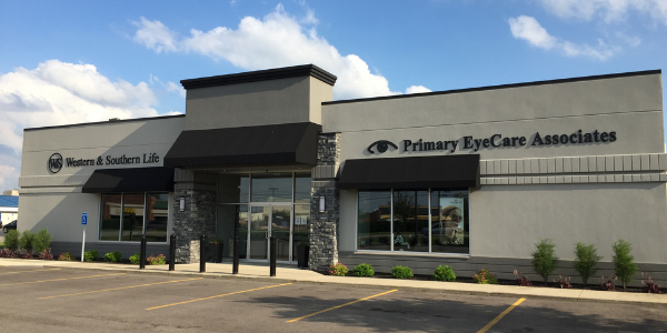 Primary EyeCare Associates building funded through small business loan at Minster Bank.